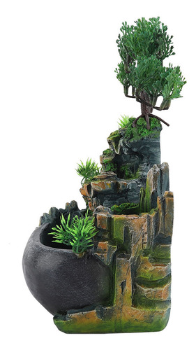 Escritorio Pequeño Con Forma De Rocalla, Fuente, Cascada, De