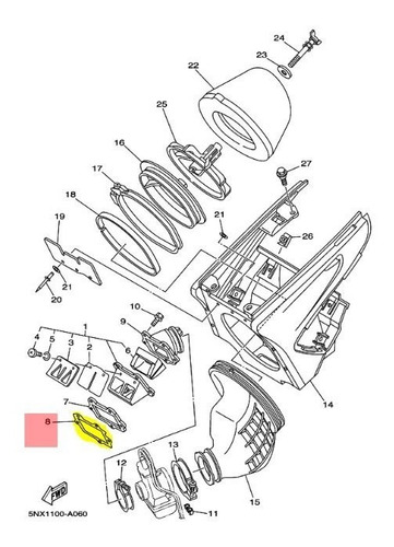 Junta De Flaper De Admisión Yamaha Yz250 - Panella Motos