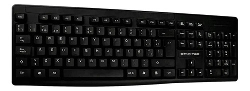 Teclado Alambrico Star Tec St-kb-031 Negro Resistente A Derr