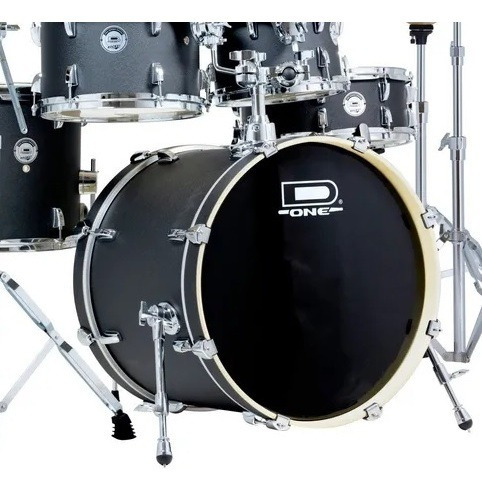 Imagem 3 de 3 de Bateria D-one Rocket Dr22 Bks Black Satin Acústico.