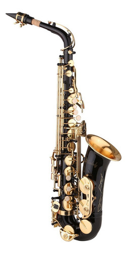 . Muslady Saxofón Negro Pintura E Flat Saxo For Principiante