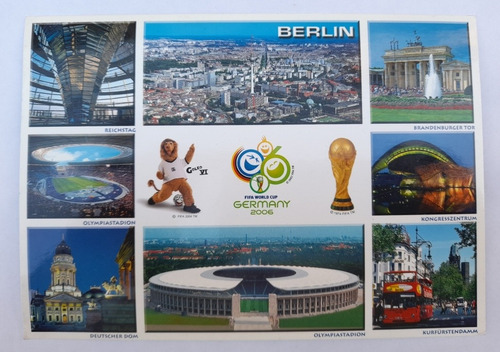 Mundial 2006 Alemania - Postal Original Estadio Olímpico