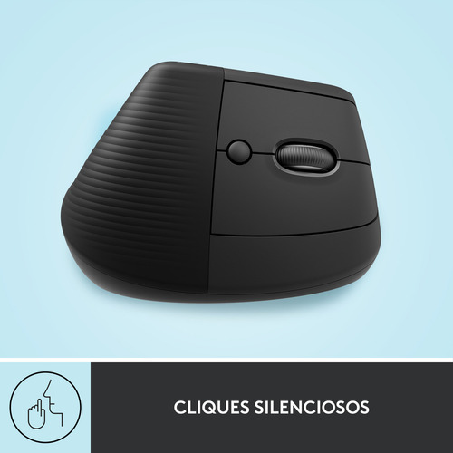 Mouse Sem Fio Logitech Lift Vertical - Grafite Grafite