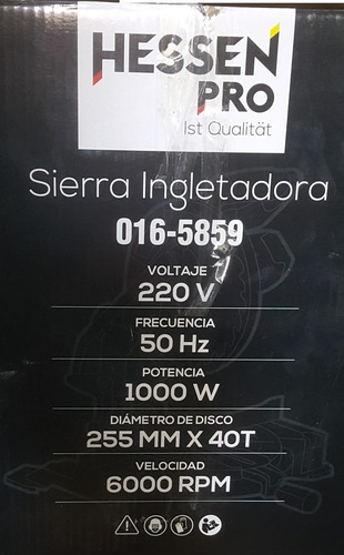 Sierra Ingletadora Hessen 10 A Polea Antitrancazos
