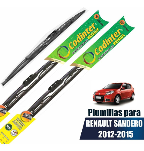 Par Plumillas Codinter Metallic Renault Sandero 20 | 20 