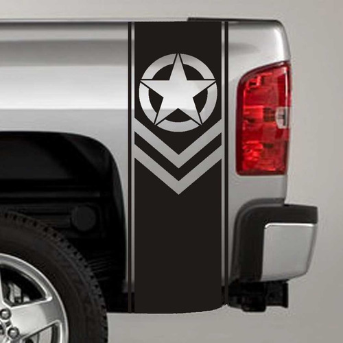 Franjas Laterales Estrella Army Chevron Para Pick Up 4x4 4x2