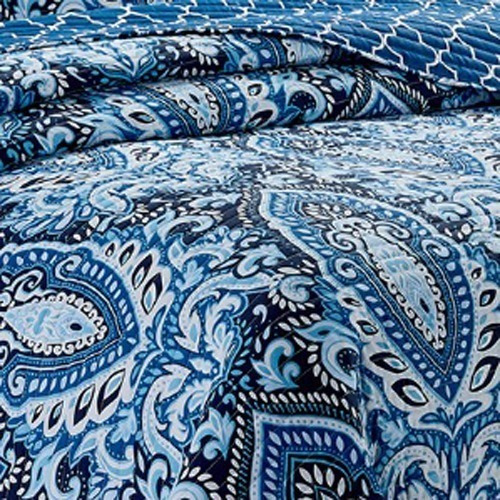 Imagen 4 de 6 de Cubrecama Quilt Cover Reversible +fundas Queen Calgary D4