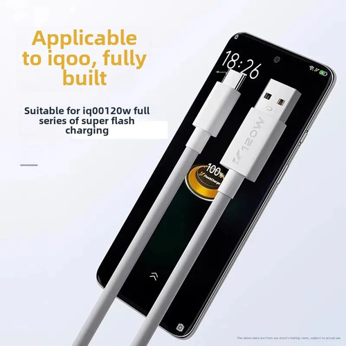 Cable De Carga Rápida De 120 W Zhiyi Tipo C De 1 M