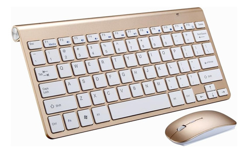 Kit Teclado Mouse Inalambrico Compacto Alta Calidad Everest