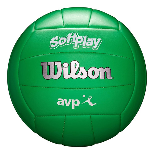Balon De Voleibol Wilson, Verde, Avp Soft, Tamaño Oficial