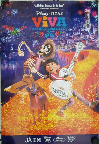 Pôster Cartaz Viva - A Vida É Uma Festa 93x63 Cm