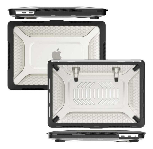 . Funda Tekku Hc Para Macbook Pro 13 M1 M2 Uso Rudo Negra