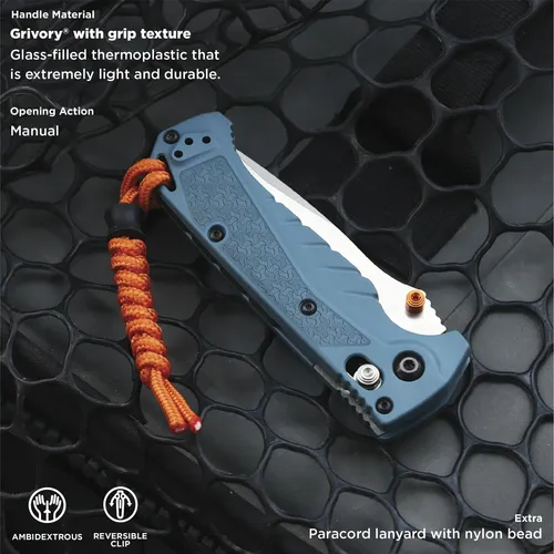 Cuchillo Para Exteriores Mini Adira 18065 Mango Grivory Azul