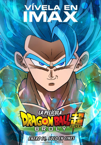 Posters Dragon Ball Super Broly Anime Cine Series 120x80 Cm