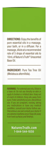 Nature's Truth Aceite Esencial de Árbol de Té para difusor 15ml