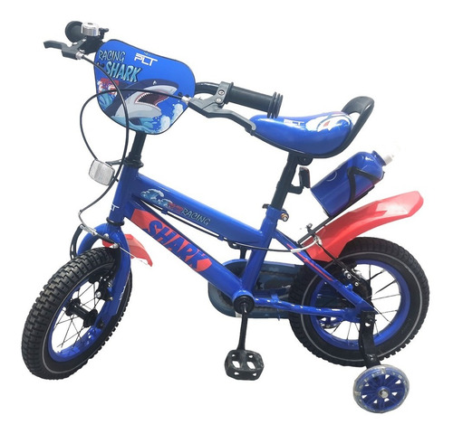 Imagen 3 de 6 de Bicicleta Rin 12 Plt Racing Shark Para Niños