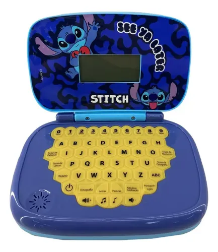 Laptop Infantil Educativo Candide Disney Stitch Bilingue