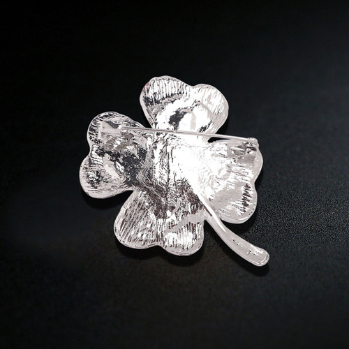 Broche Con Hojas Rojas, Solapa Rosa, Bufanda, Ropa, Ramillet