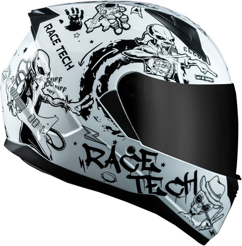 Capacete Race Tech Sector Sky Music Lançamento