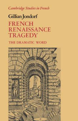 Libro Cambridge Studies In French: French Renaissance Tra...