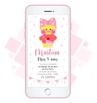 Comprar Invitación Imagen Digital - Patito Lalafanfan Patito Lalafanfan