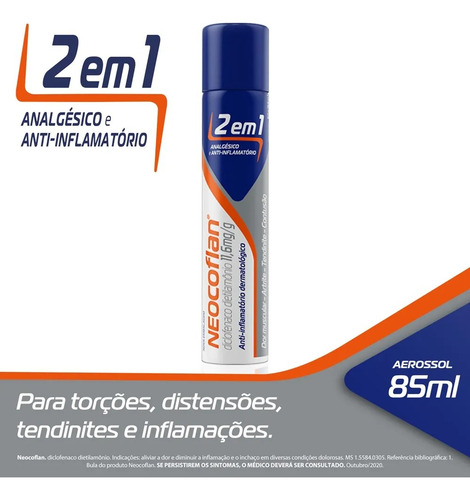 Neocoflan 2 Em 1 Aerosol 85ml