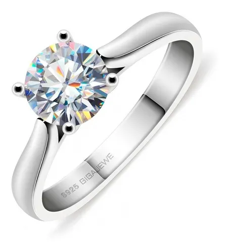 Anillo De Compromiso Oro Blanco Y Diamante De Liverpool