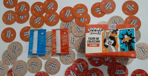 Lote De 63 Tazos Looney Tunes Warner Bros Peru 2022 (Usado)
