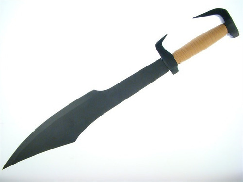 Espada Espartana Negra De 60 Cm Con Funda Negra