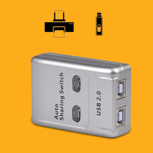 2 Puertos Usb 2.0 Switch Hub Pc Portátil Switcher Box Para
