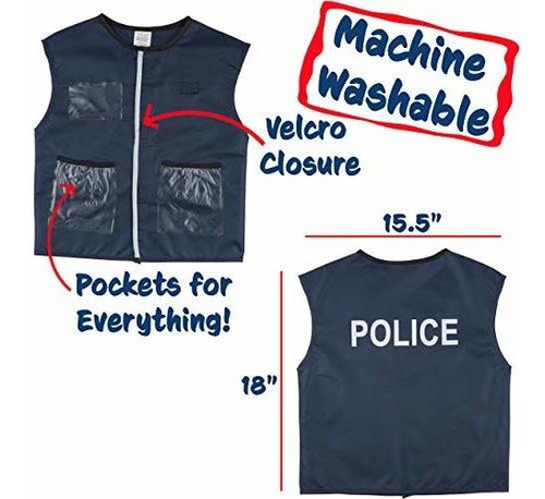 Traje De Policia De 12 Piezas Juguetes Para Bebes Con Kit De