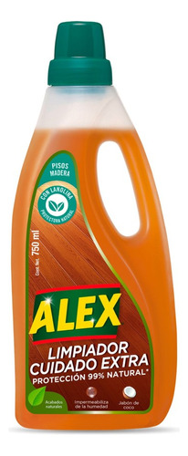 Limpiador Cuidado Extra Pisos De Madera 750ml Alex