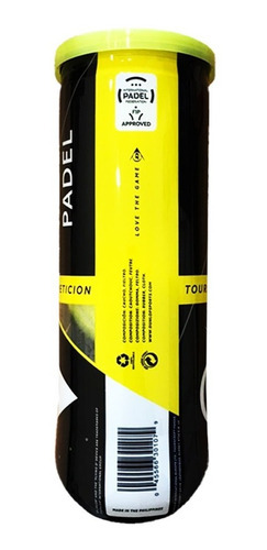 Tubo Pelotas Padel Dunlop Tournament Quality X3 Profesional