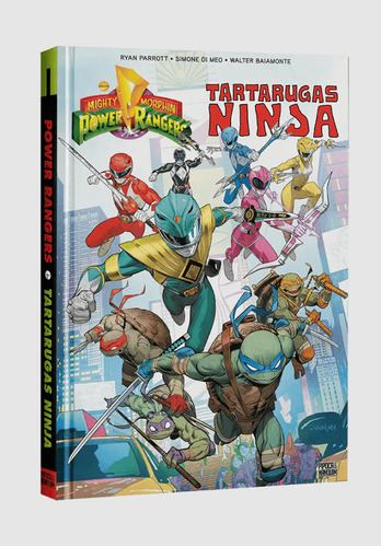 Power Rangers E Tartarugas Ninja Vol.01, De Ryan Parrott., Vol. 1. Editorial Pipoca & Nanquim, Tapa Dura En Português, 2024