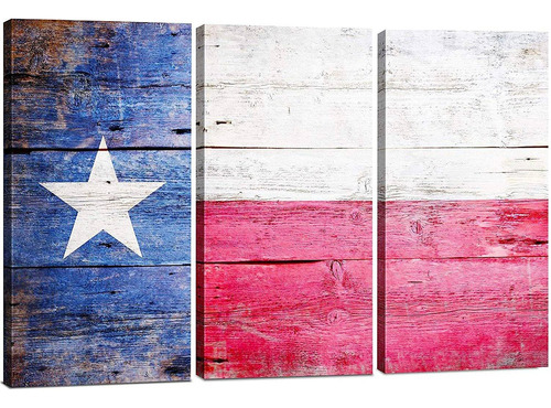 Lienzo Decorativo Para Pared  Diseño De Bandera De Texas