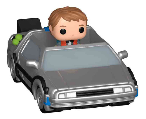 Funko Bitty Pop Rides: Volver Al Futuro - Delorean Con Marty