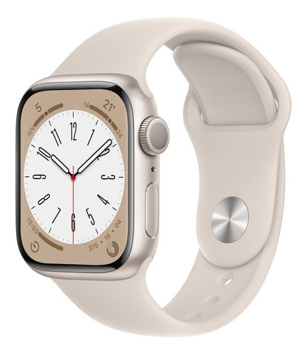 Apple Watch S8 Gps 41 mm Estelar A2770 Pulseira +cargador 20 W