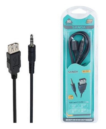 Adaptador Sanda Sd-7237 Usb Para Jack 3.5mm