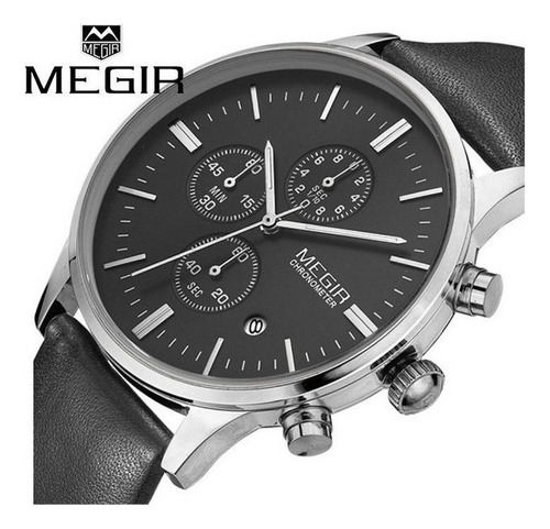 Reloj Cronógrafo De Moda Megir 2011m Con Calendario