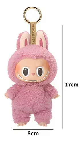 Para Labubu Macaron Monsters Vinilo Peluche Llavero1 Unidad
