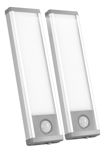2 Luz Led Recargabl 24 Sensor Movimiento Debajo Mostrador