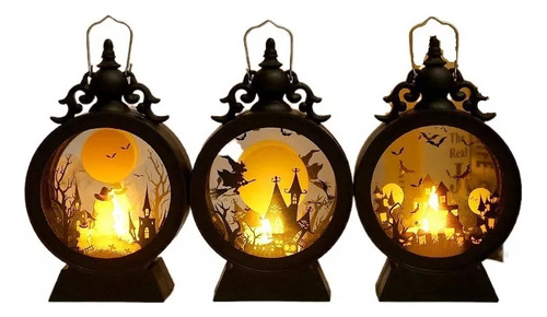 3 Velas Electrónicas Led Para Decoración De Halloween