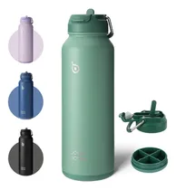 Comprar Bottle Bottle Botella De Agua Aislada De 40 Oz Con Pajita,