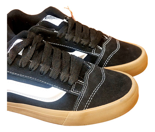 Vans Knu Skool Negro Blanco Caramelo Original