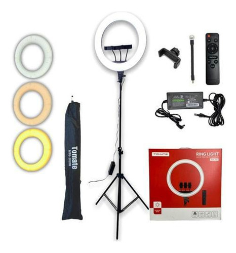 Ring Light MLG-089 Bicolor 55w Usb Controle Remoto- Preto