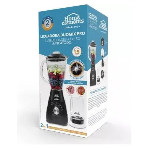 Licuadora Home Elements Vaso De Vidrio MercadoLibre