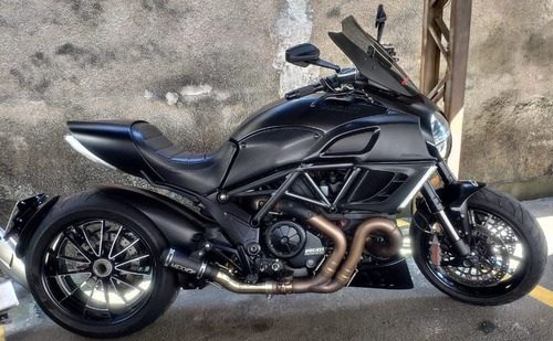 Motobolha Ducati Diavel 2015+ Fumê Claro Com Suporte
