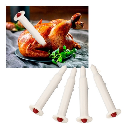 Termómetro De Pollo Asado Aves Corral 20 Piezas Desechable