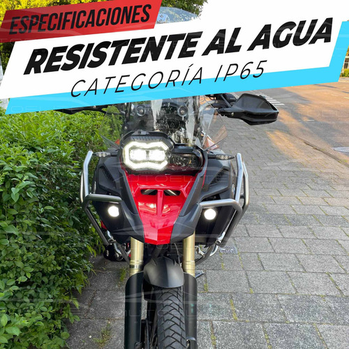 Imagen 7 de 10 de Faro Led Motocicleta Bmw Gs 700 800 Luz De Dia