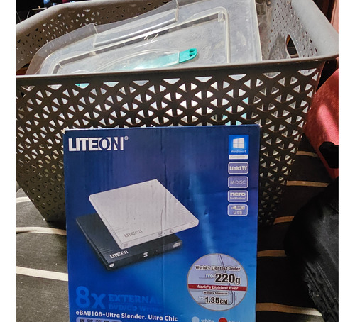 Reproductor Y Grabador De Cd Dvd Externo Liteon Nuevo Sin Us